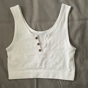 by together white cropped tank top size Small/Medium